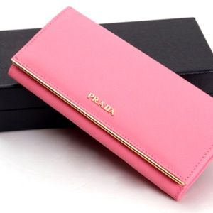 Brand New Pink Prada Wallet